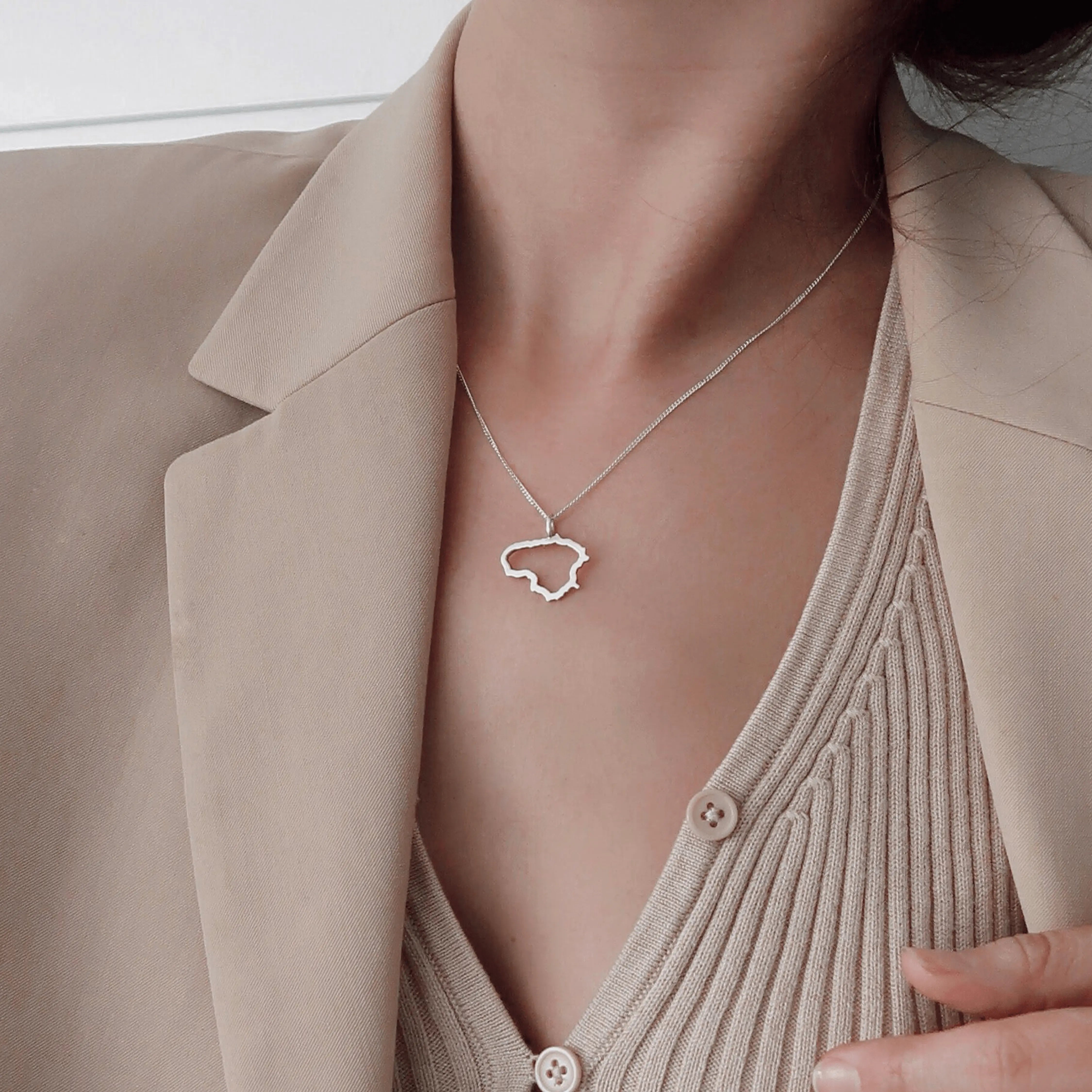 Sidabrinis pakabukas "Lietuva"