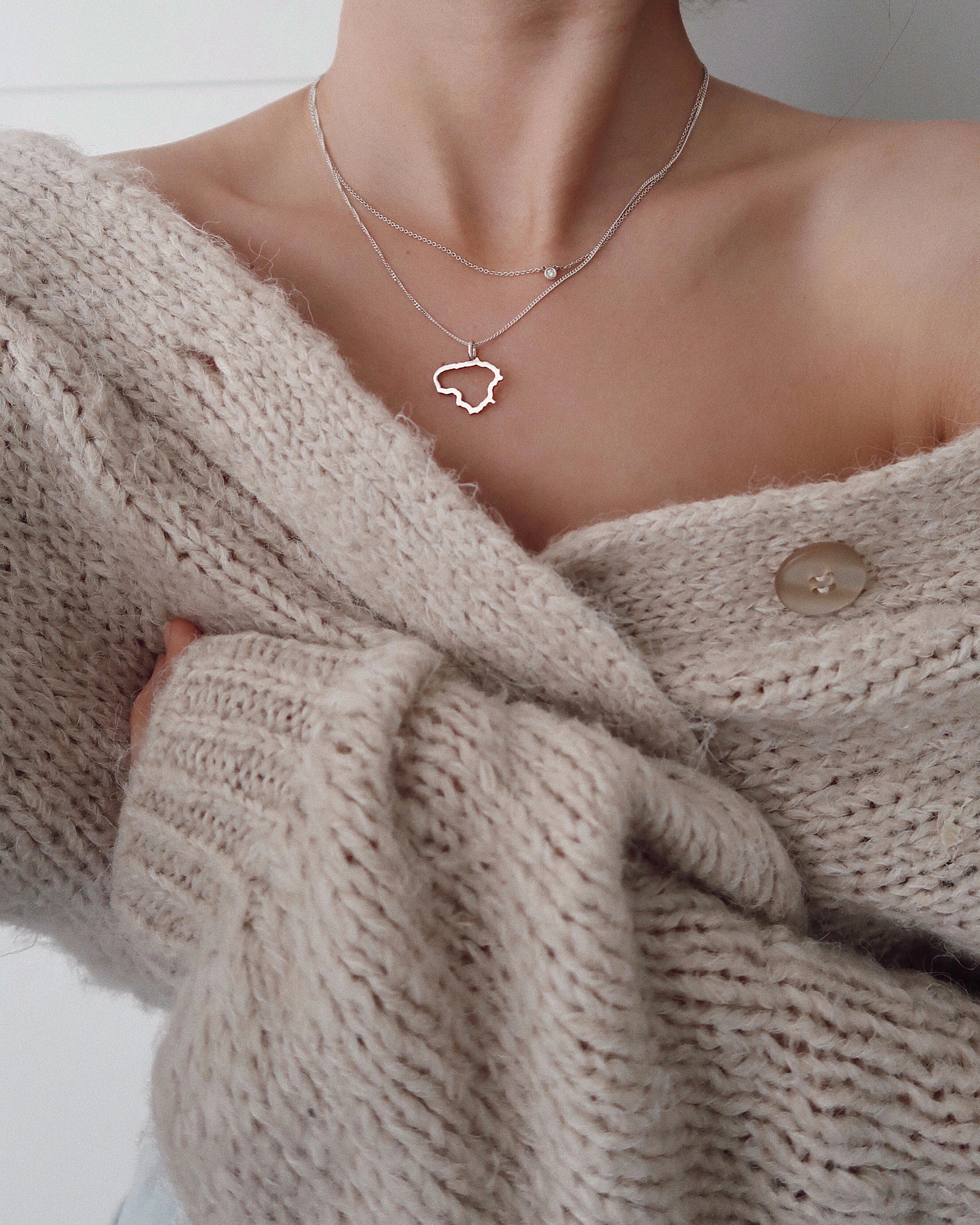 Sidabrinis pakabukas "Lietuva"